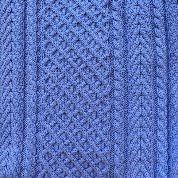 J. Crew Women's Bright Lavender Cozy Cableknit Sweater - Picture 5 of 6